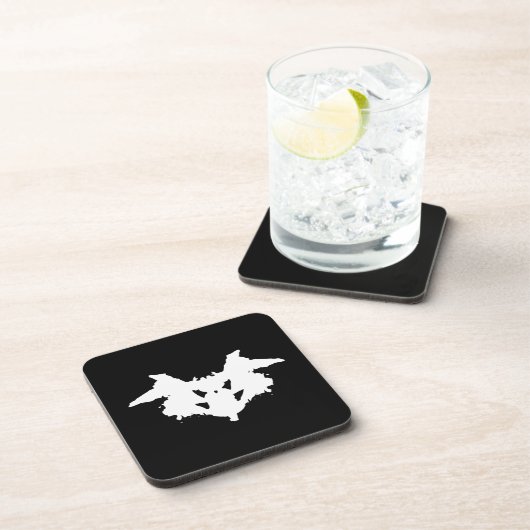 Rorschach Inkblot Bier Onderzetter (Rechterzijde)