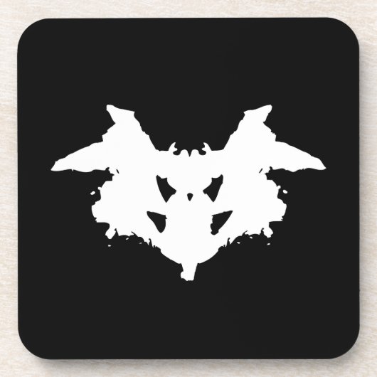 Rorschach Inkblot Bier Onderzetter (Voorkant)