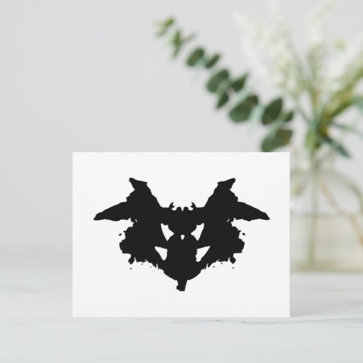 Rorschach Inkblot Briefkaart (Staand voorkant)