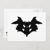 Rorschach Inkblot Briefkaart (Voorkant / Achterkant)