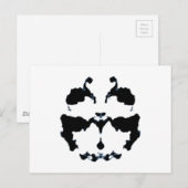 Rorschach inkblot briefkaart (Voorkant / Achterkant)