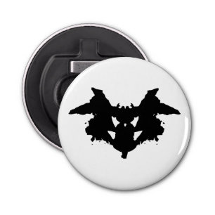 Rorschach Inkblot Button Flesopener
