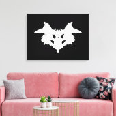 Rorschach Inkblot Canvas Afdruk (Insitu (Woonkamer))