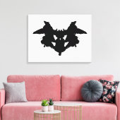 Rorschach Inkblot Canvas Afdruk (Insitu (Woonkamer))