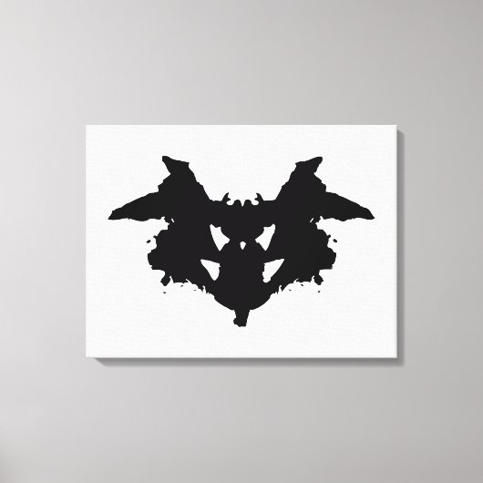 Rorschach Inkblot Canvas Afdruk (Voorkant)