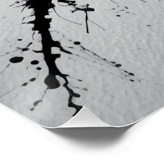 Rorschach Inkblot Close-up Perfect Poster (Hoek)