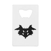 Rorschach Inkblot Creditkaart Flessenopener (Voorkant)