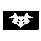 Rorschach Inkblot Etiket (Voorkant)