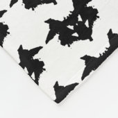 Rorschach Inkblot Fleece Deken (Hoek)