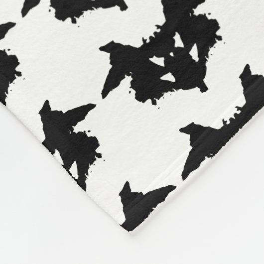 Rorschach Inkblot Fleece Deken (Hoek)