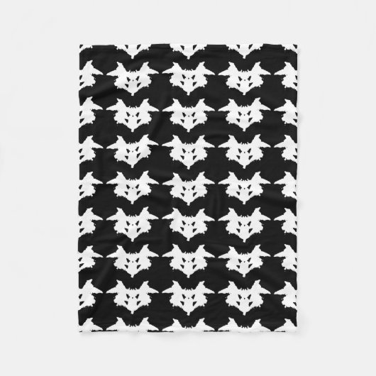 Rorschach Inkblot Fleece Deken (Voorkant)