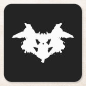 Rorschach Inkblot Kartonnen Onderzetters (Voorkant)