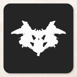 Rorschach Inkblot Kartonnen Onderzetters