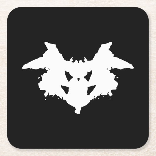 Rorschach Inkblot Kartonnen Onderzetters (Voorkant)