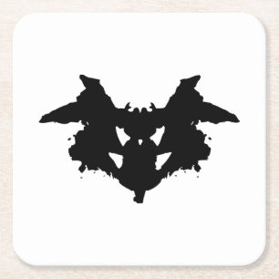 Rorschach Inkblot Kartonnen Onderzetters