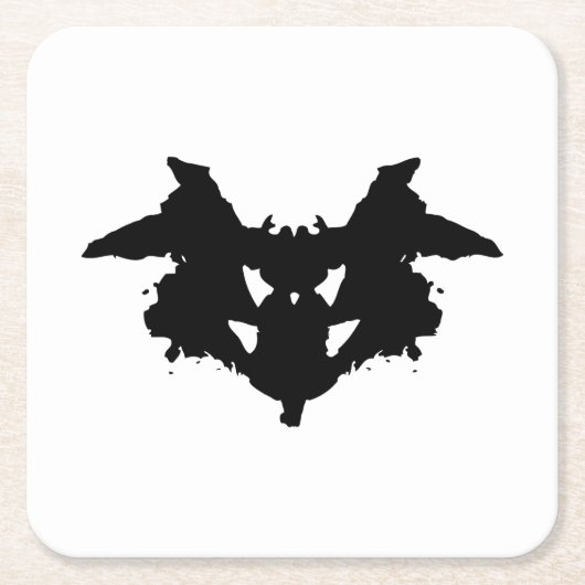 Rorschach Inkblot Kartonnen Onderzetters (Voorkant)