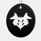 Rorschach Inkblot Keramisch Ornament (Links)