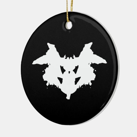 Rorschach Inkblot Keramisch Ornament (Links)