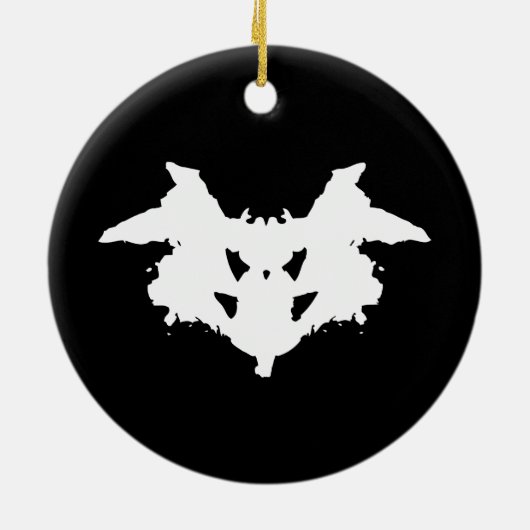 Rorschach Inkblot Keramisch Ornament (Achterkant)