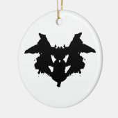 Rorschach Inkblot Keramisch Ornament (Links)
