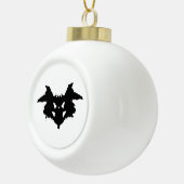 Rorschach Inkblot Keramische Bal Ornament (Rechts)