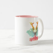 Rorschach Inkblot Number 9 Tweekleurige Koffiemok (Voorkant rechts)