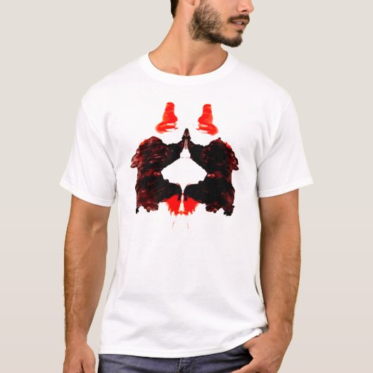 Rorschach Inkblot Nummer twee T-shirt (Voorkant)