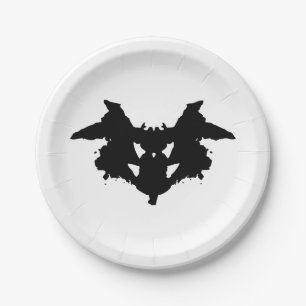 Rorschach Inkblot Papieren Bordje
