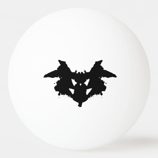 Rorschach Inkblot Pingpongbal (Achterkant)