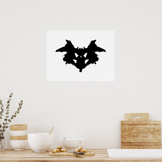 Rorschach Inkblot Poster (Keuken)