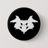 Rorschach Inkblot Ronde Button 5,7 Cm (Voorkant)