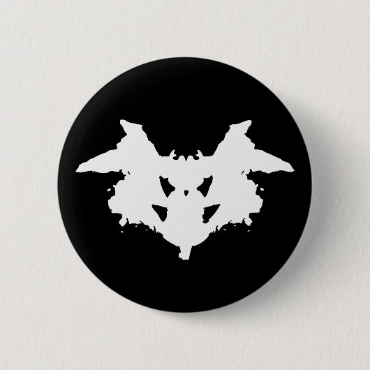 Rorschach Inkblot Ronde Button 5,7 Cm (Voorkant)