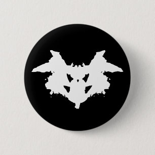Rorschach Inkblot Ronde Button 5,7 Cm