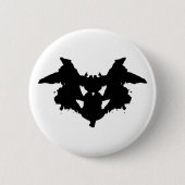 Rorschach Inkblot Ronde Button 5,7 Cm (Voorkant)