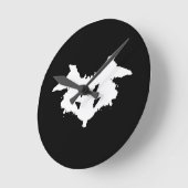Rorschach Inkblot Ronde Klok (Hoek)