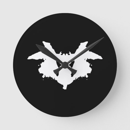 Rorschach Inkblot Ronde Klok (Voorkant)