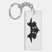 Rorschach Inkblot Sleutelhanger (Voorkant Links)