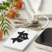 Rorschach Inkblot Sleutelhanger (Voorkant Rechts)
