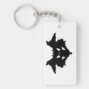 Rorschach Inkblot Sleutelhanger