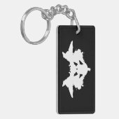 Rorschach Inkblot Sleutelhanger (Voorkant Links)