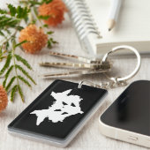 Rorschach Inkblot Sleutelhanger (Voorkant Rechts)