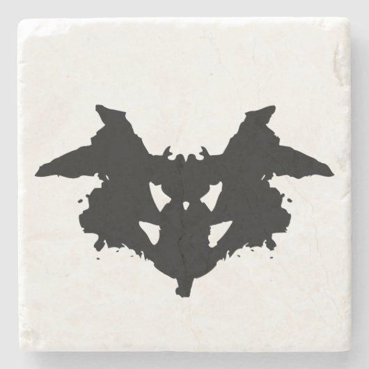 Rorschach Inkblot Stenen Onderzetter (Voorkant)