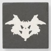 Rorschach Inkblot Stenen Onderzetter (Voorkant)