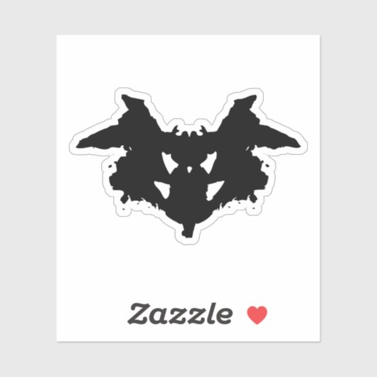 Rorschach Inkblot Sticker (Vel)