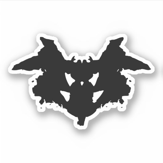 Rorschach Inkblot Sticker (Voorkant)