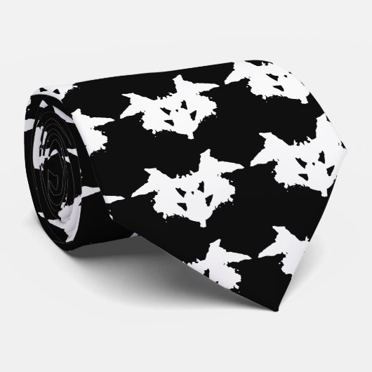 Rorschach Inkblot Stropdas (Opgerold)
