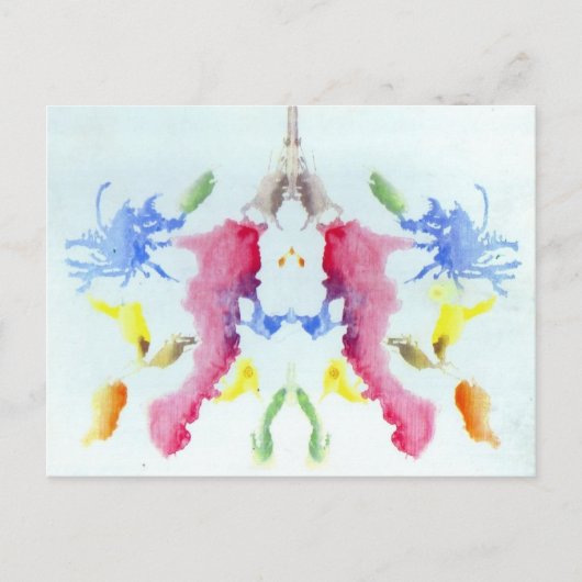 Rorschach Inkblot Test Briefkaart (Voorkant)