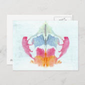 Rorschach Inkblot Test Briefkaart (Voorkant / Achterkant)