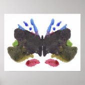 Rorschach Inkblot Test Fun Art Poster (Voorkant)