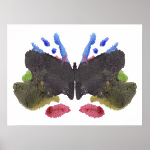 Rorschach Inkblot Test Fun Art Poster